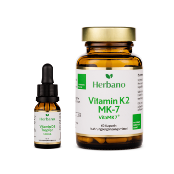 Vitamin D3 und Vitamin K2 im Set