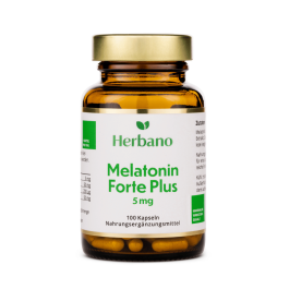 Melatonin Kapseln 5 mg - hochdosiert - laborgeprüft für schnellen Schlaf 