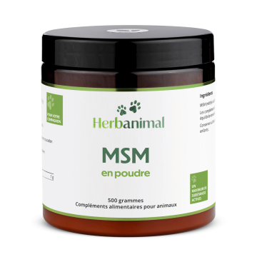 Poudre de MSM pour animaux