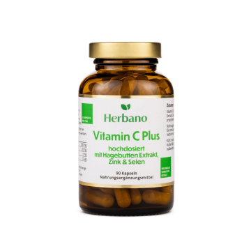 Vitamin C Kapseln mit Hagebutten Extrakt