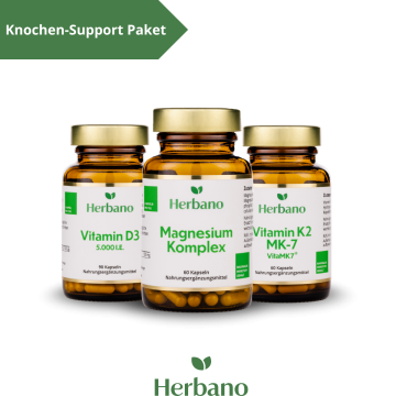 Knochen-Support Paket mit Vitamin D3, K2 und Magnesium